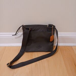 MZ Wallace “Jordan” Crossbody Bag 9"Lx 9.5"W Dark Grey Adjustable Travel Casual